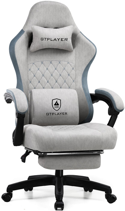 LR002 Spring Pocket Gaming Chair, Gray