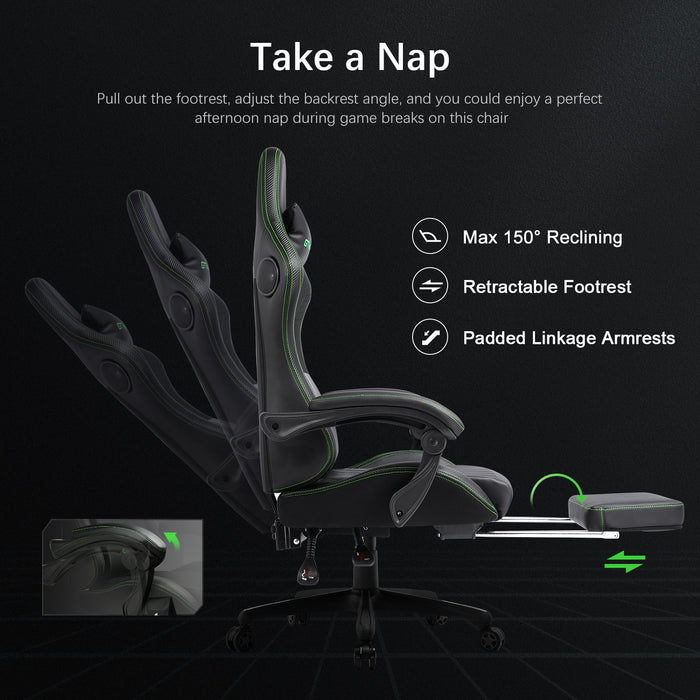 ACE - PRO Gaming Chair, Green