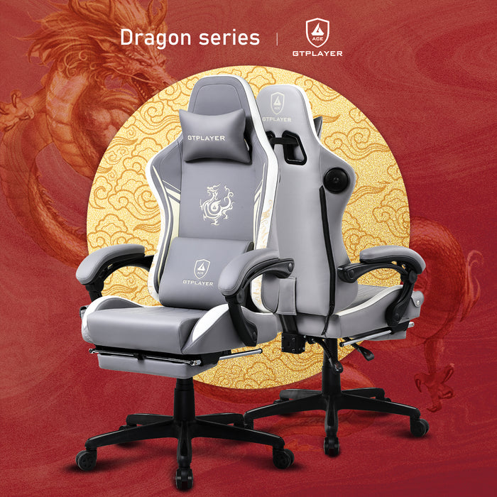 Dragon Series Gaming Chair, Gray