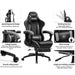 GOWINS Gaming Chair Racing Office Computer Ergonomic Game Chair - GTRACING