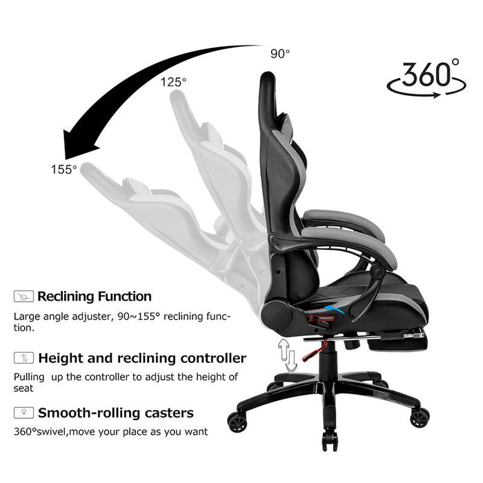 GOWINS Gaming Chair Racing Office Computer Ergonomic Game Chair - GTRACING